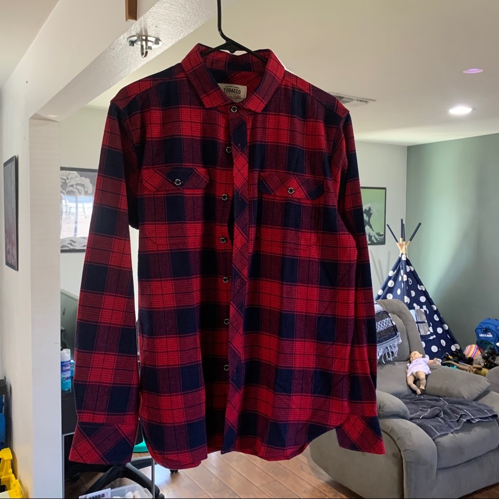 Tobacco motor wear flannel like new!